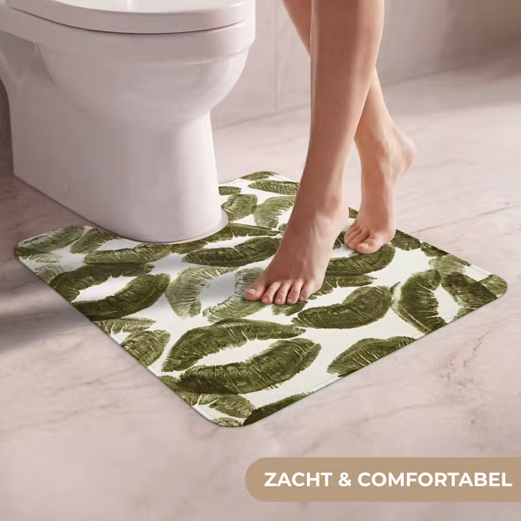 Wc Mat - Kus - Patroon - Groen — 5