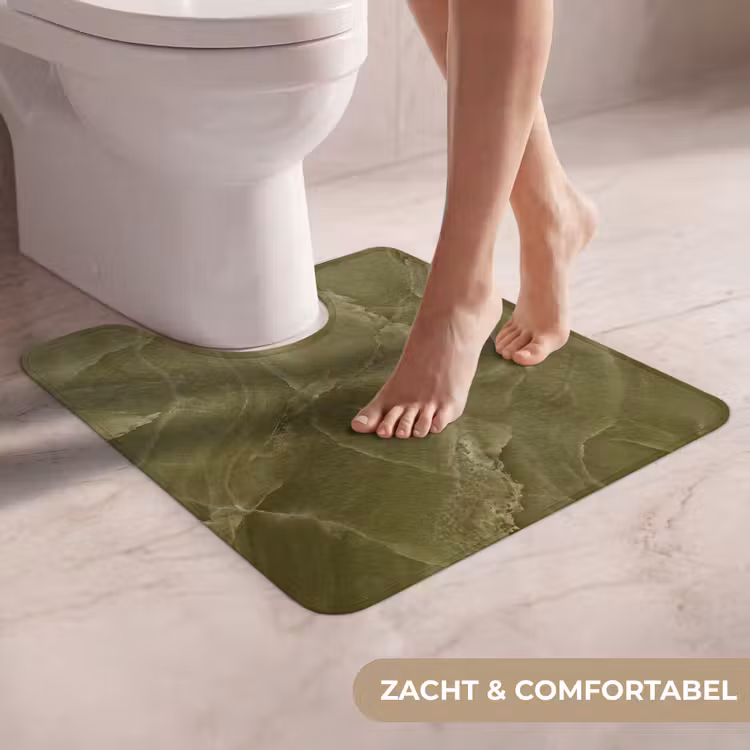 Wc Mat - Marmer - Groen - Abstract — 5