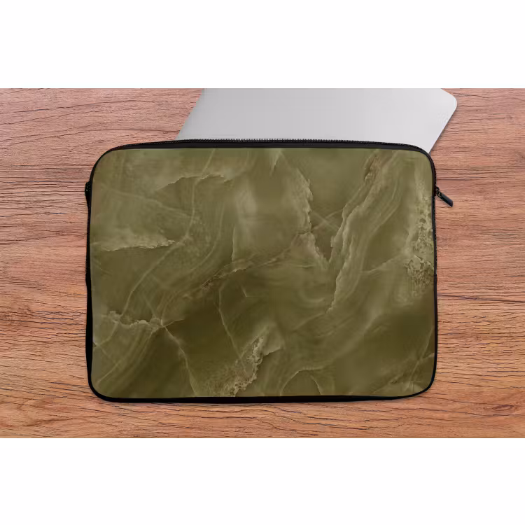 Laptophoes - Marmer - Groen - Abstract — 2