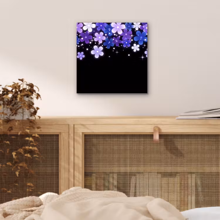 Aluminium schilderij - Bloemen - Paars - Modern — 4