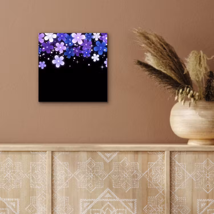Aluminium schilderij - Bloemen - Paars - Modern — 5