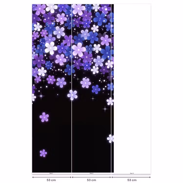 Behang - Bloemen - Paars - Modern — 6