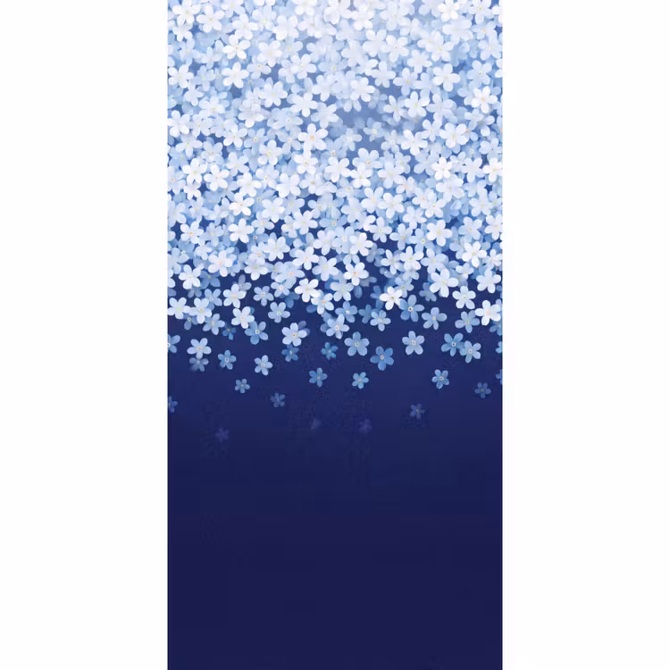 Behang - Bloemen - Vallend - Decoratief β 2