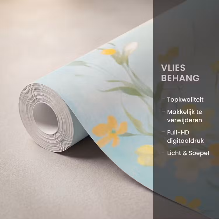 Behang - Bloemen - Zacht - Lente β 3