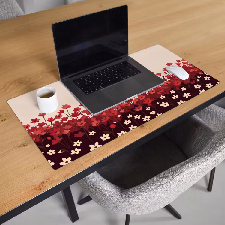 Bureau onderlegger - Bloemen - Rood - Natuur — 3