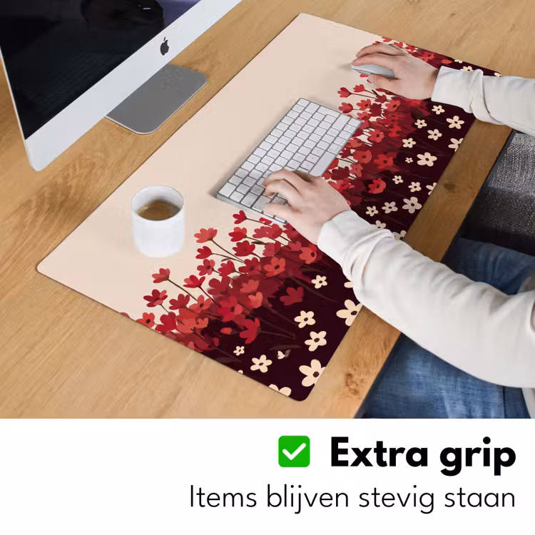Bureau onderlegger - Bloemen - Rood - Natuur — 6