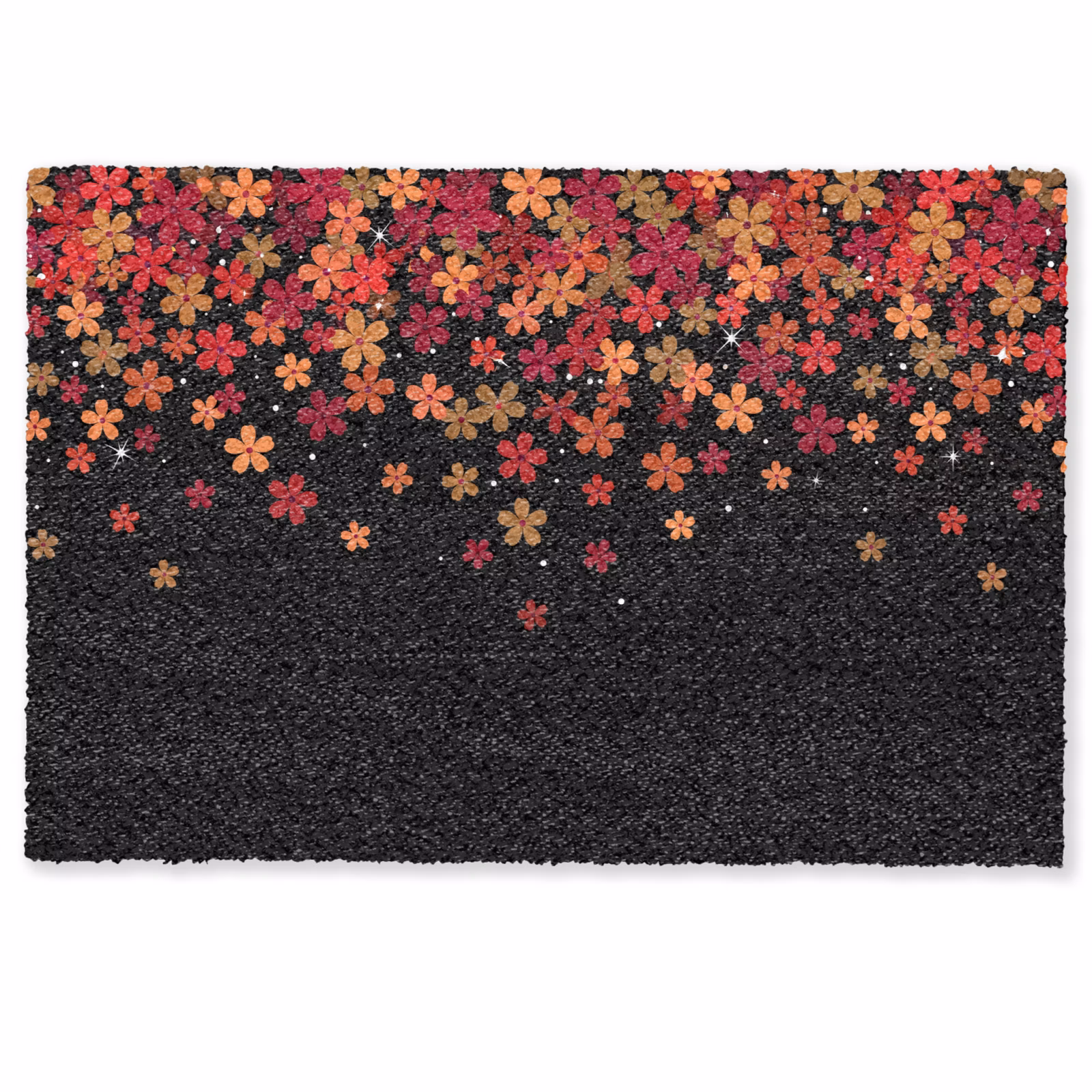 Deurmat - Bloemen - Abstract - Oranje — 1