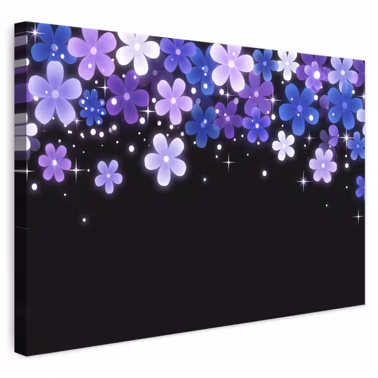 Canvas schilderij - Bloemen - Paars - Modern — 1