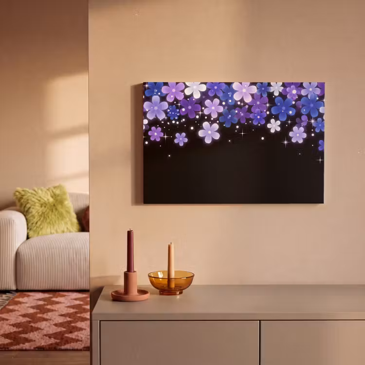 Canvas schilderij - Bloemen - Paars - Modern — 2