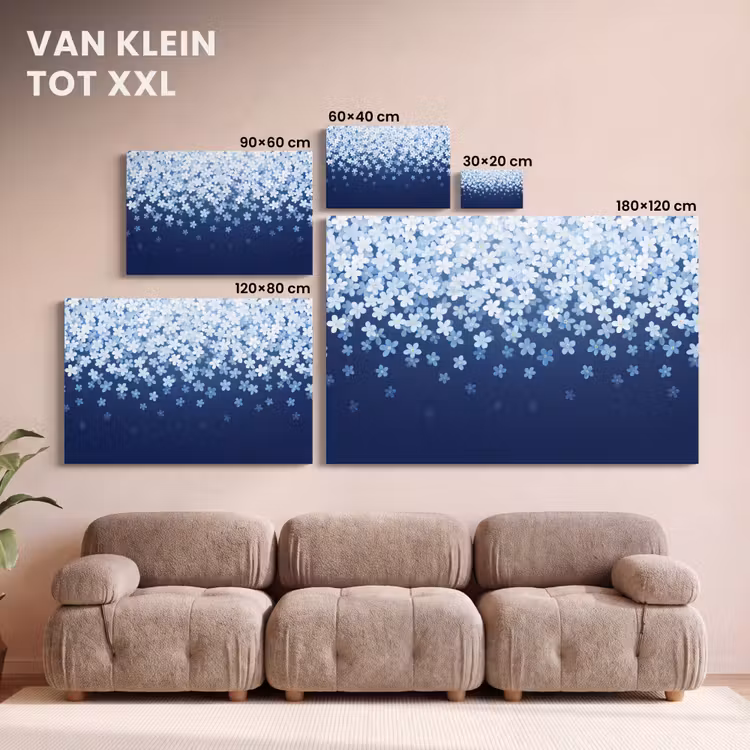 Canvas schilderij - Bloemen - Vallend - Decoratief — 8