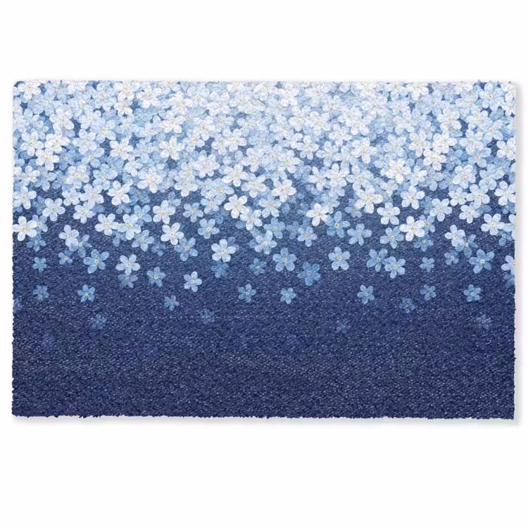 Deurmat - Bloemen - Vallend - Decoratief — 1