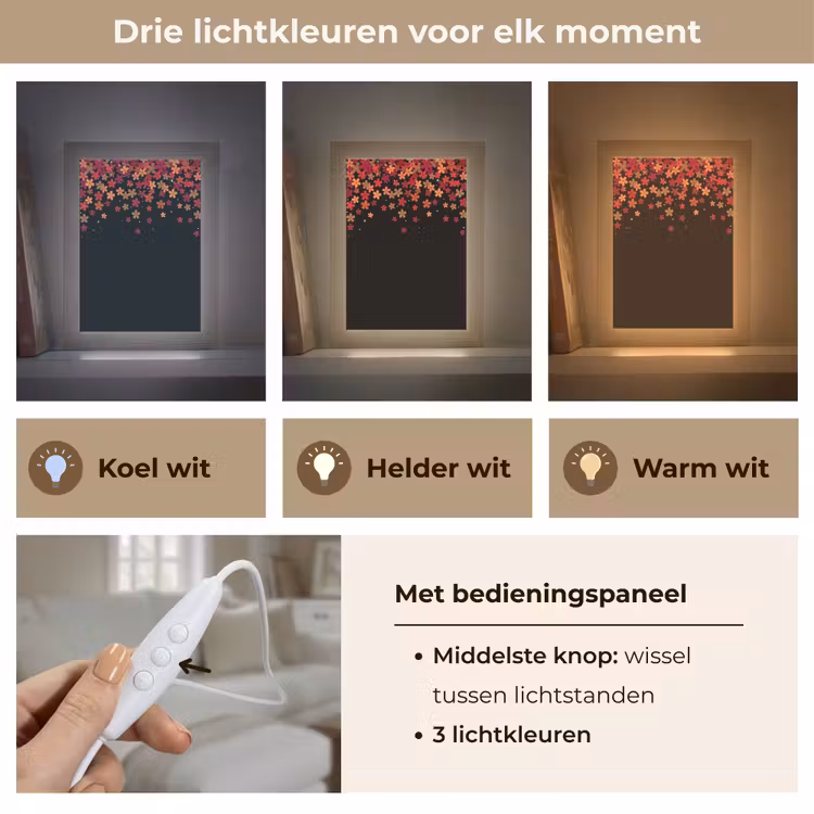 Gepersonaliseerde Lightbox - Bloemen - Abstract - Oranje — 6