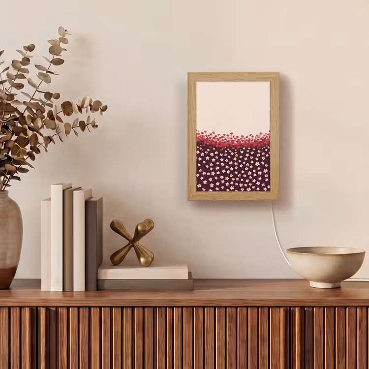 Gepersonaliseerde Lightbox - Bloemen - Rood - Natuur — 4