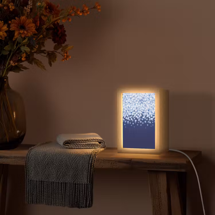 Gepersonaliseerde Lightbox - Bloemen - Vallend - Decoratief — 3