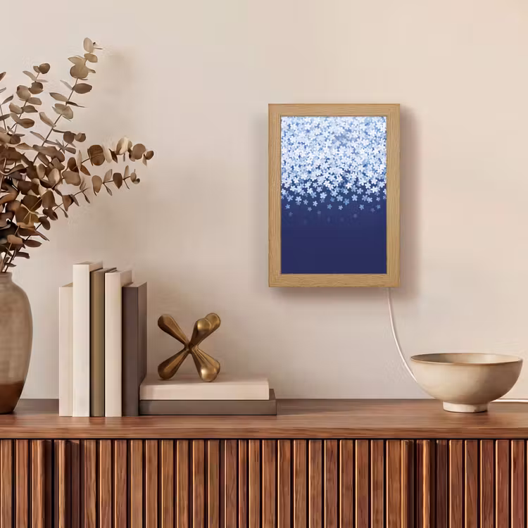 Gepersonaliseerde Lightbox - Bloemen - Vallend - Decoratief — 4