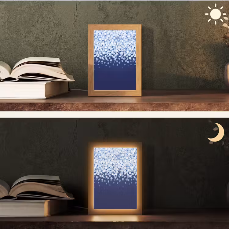 Gepersonaliseerde Lightbox - Bloemen - Vallend - Decoratief — 5