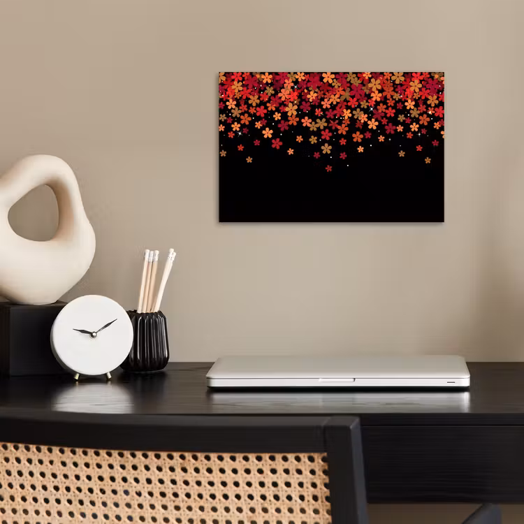 Poster - Bloemen - Abstract - Oranje — 2