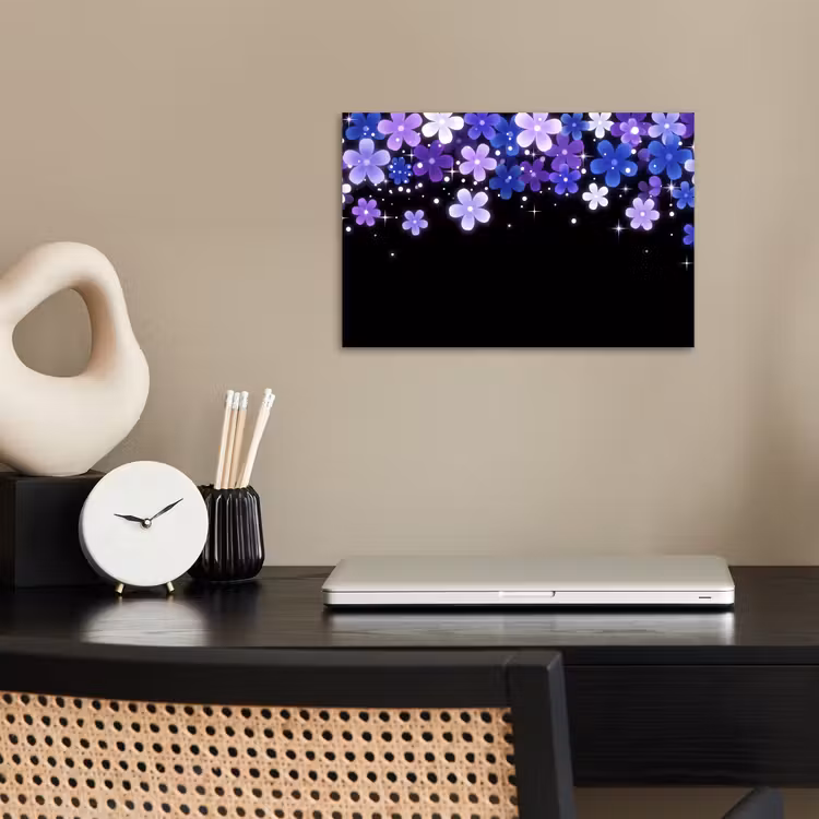 Poster - Bloemen - Paars - Modern — 2