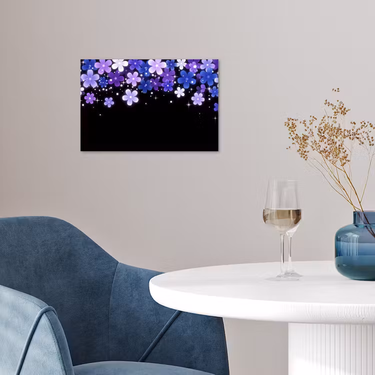 Poster - Bloemen - Paars - Modern — 4