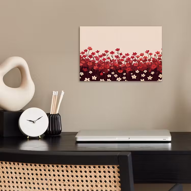 Poster - Bloemen - Rood - Natuur — 2
