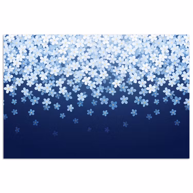 Poster - Bloemen - Vallend - Decoratief — 1