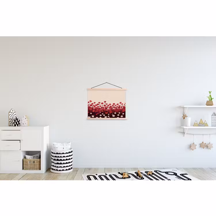 Schoolplaat - Bloemen - Rood - Natuur — 3