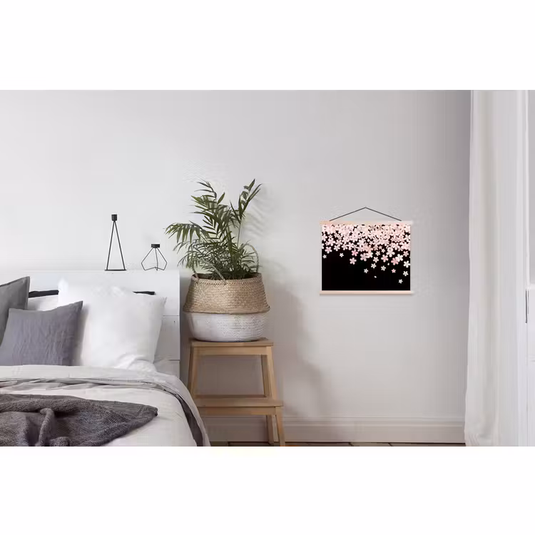 Schoolplaat - Roze bloemen - Natuur — 2