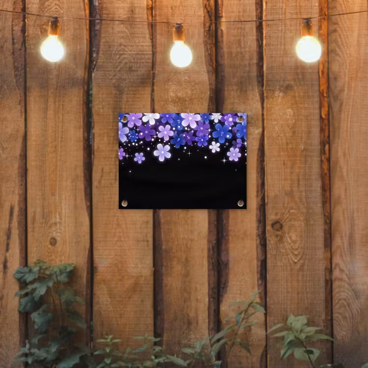 Tuinposter - Bloemen - Paars - Modern — 2