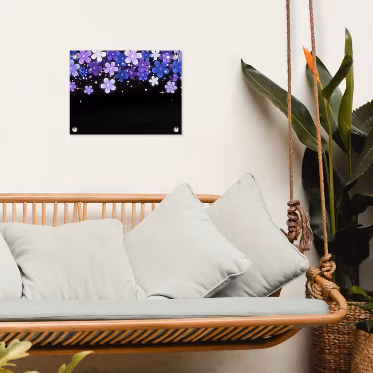 Tuinposter - Bloemen - Paars - Modern — 5