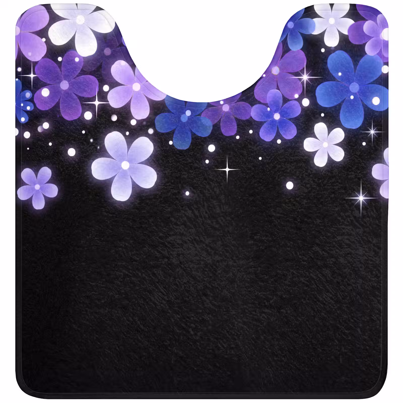 Wc Mat - Bloemen - Paars - Modern — 1