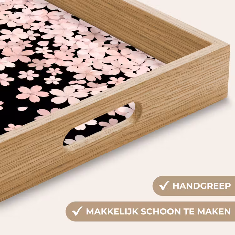 Dienblad - Roze bloemen - Natuur — 5