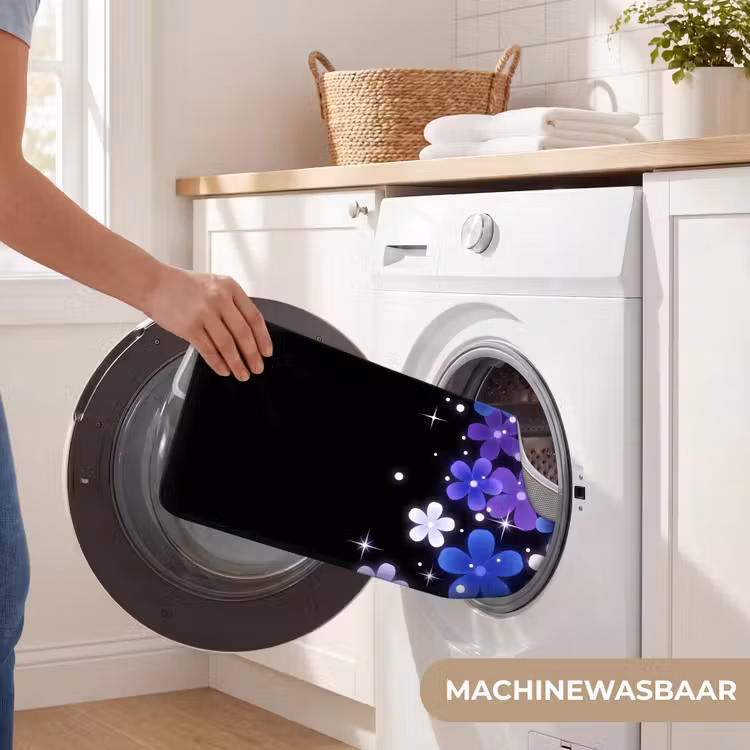 Wc Mat - Bloemen - Paars - Modern — 6
