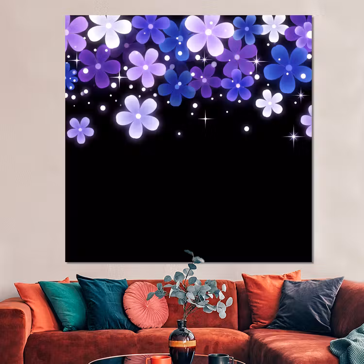 Forex - Bloemen - Paars - Modern — 3