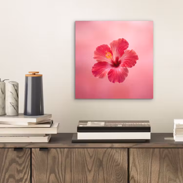Aluminium schilderij - Rode bloem - Natuur — 2