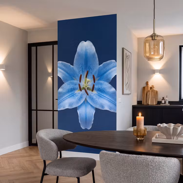 Behang - Blauwe lelie - Bloemen — 5