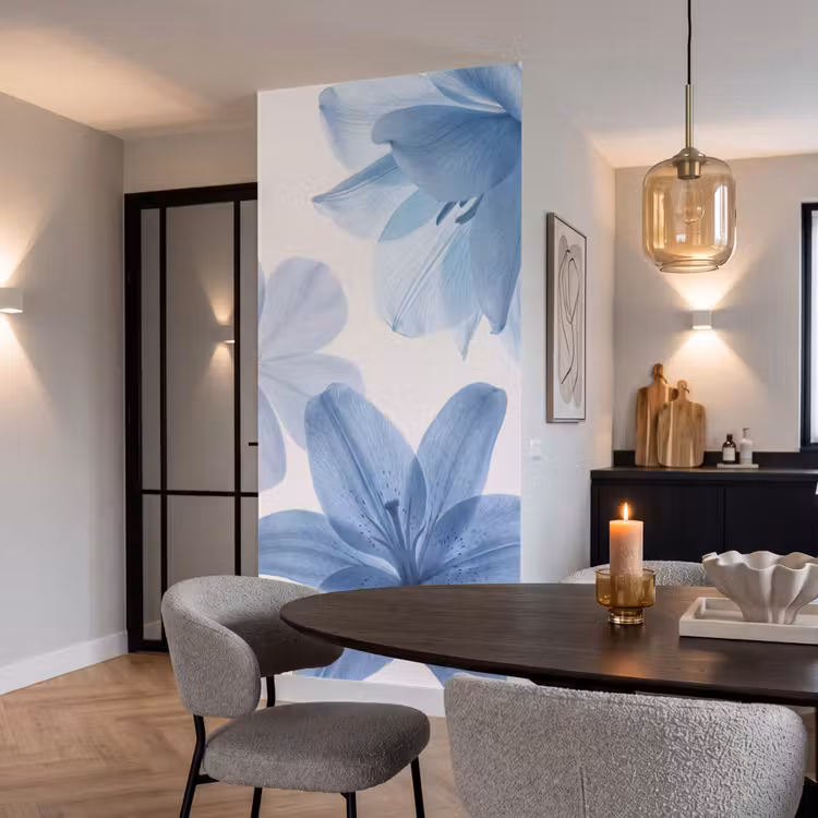 Behang - Bloemen - Transparant - Modern β 5