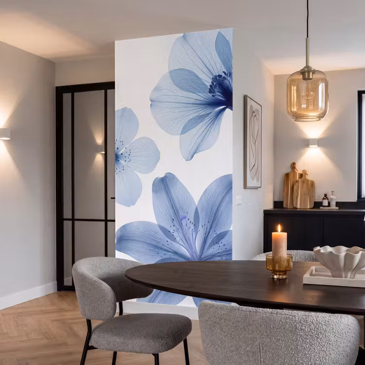 Behang - Blauwe bloemen - Natuur — 5