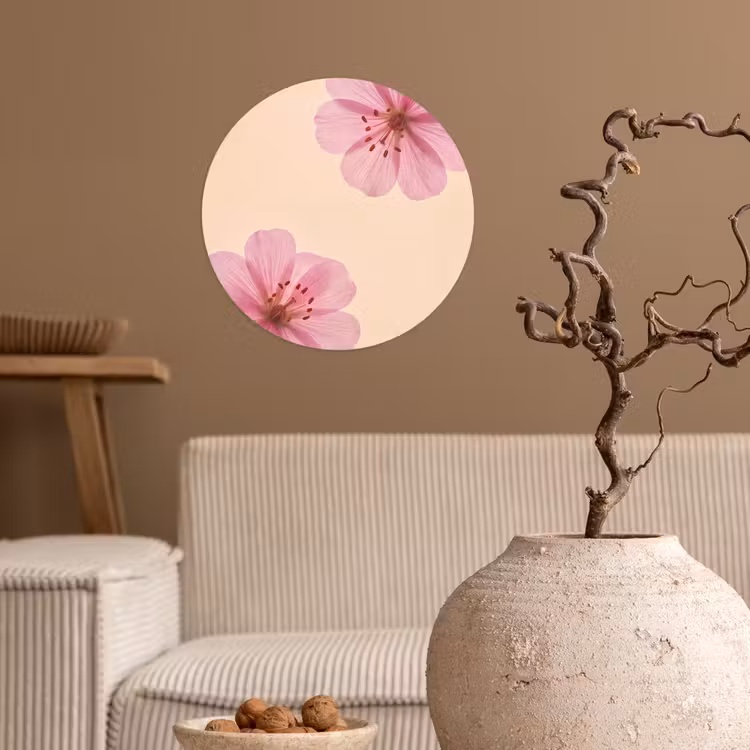 Behangcirkel - Bloemen - Flora - Pastel — 2