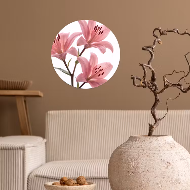 Behangcirkel - Bloemen - Zacht - Modern — 2