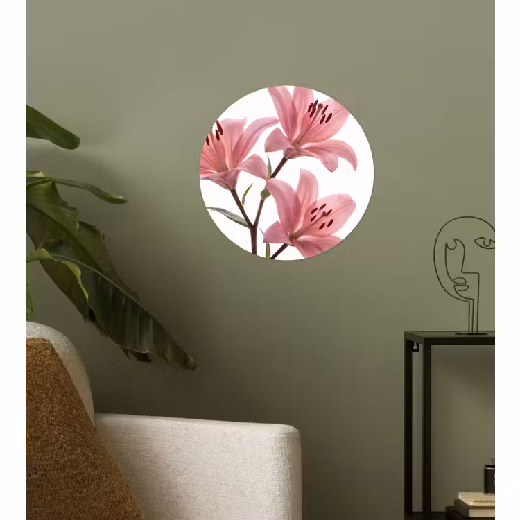 Behangcirkel - Bloemen - Zacht - Modern — 3