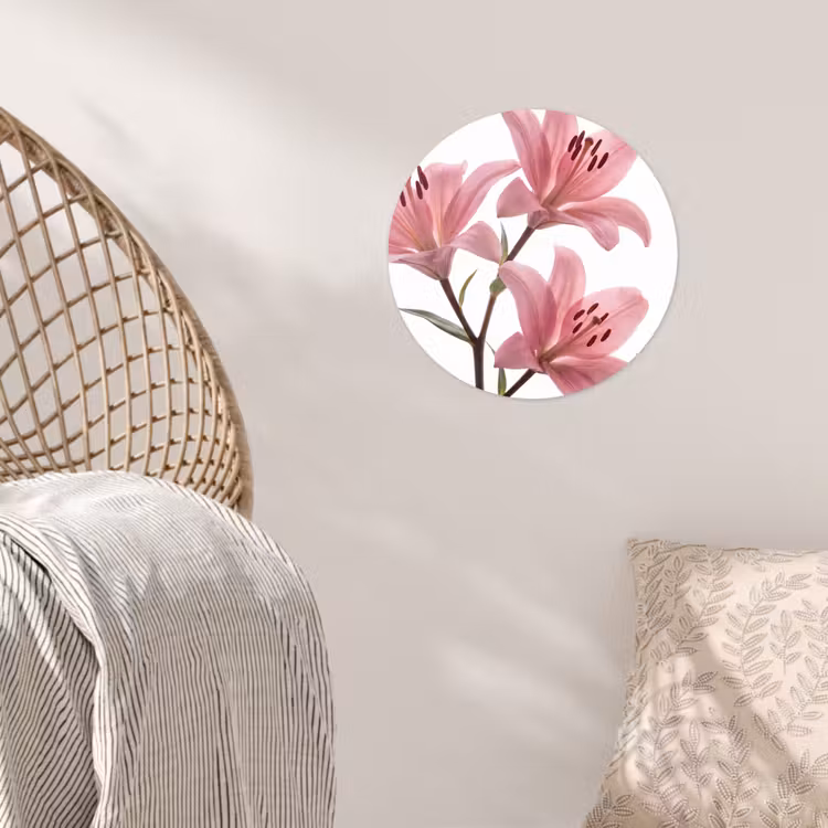Behangcirkel - Bloemen - Zacht - Modern — 5