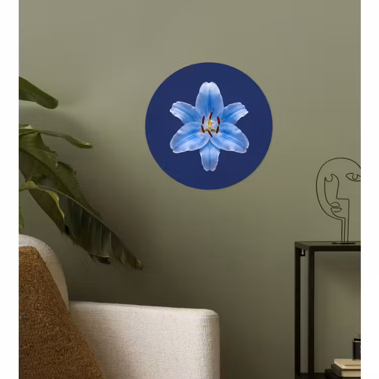 Behangcirkel - Blauwe lelie - Bloemen — 3