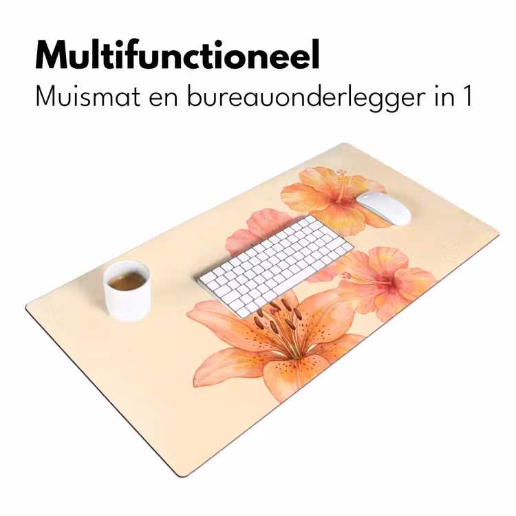Bureau onderlegger - Bloemen - Aquarel - Natuur — 7