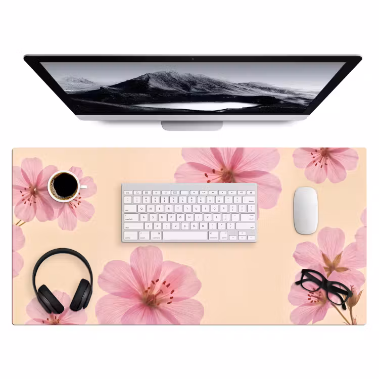 Bureau onderlegger - Bloemen - Flora - Pastel — 4