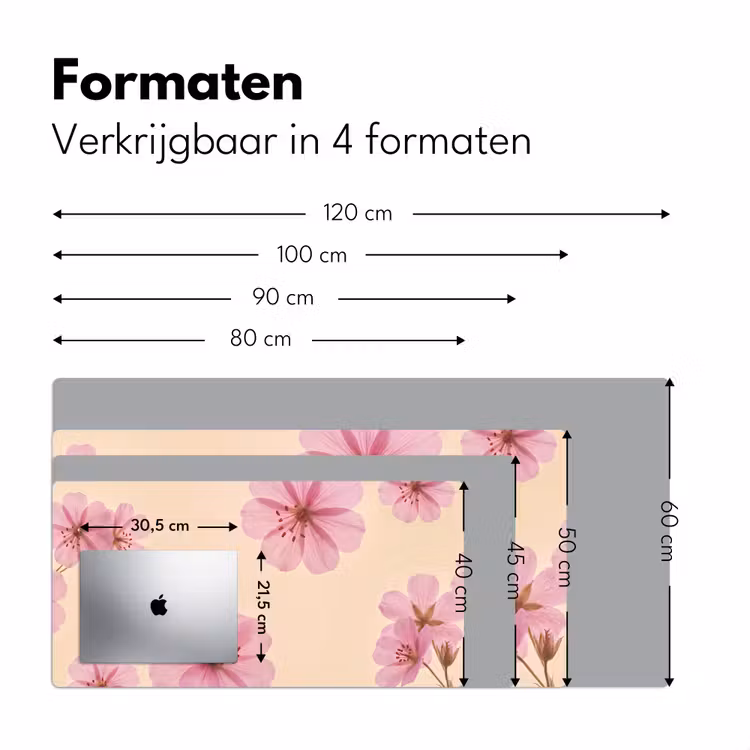 Bureau onderlegger - Bloemen - Flora - Pastel — 8