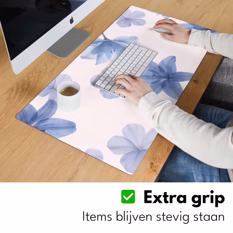 Bureau onderlegger - Bloemen - Transparant - Modern — 6