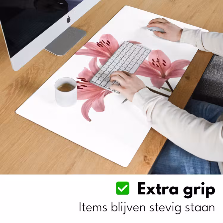 Bureau onderlegger - Bloemen - Zacht - Modern — 6