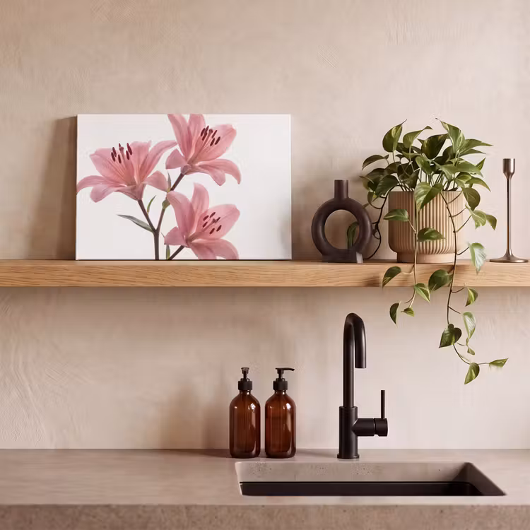 Canvas schilderij - Bloemen - Zacht - Modern — 4