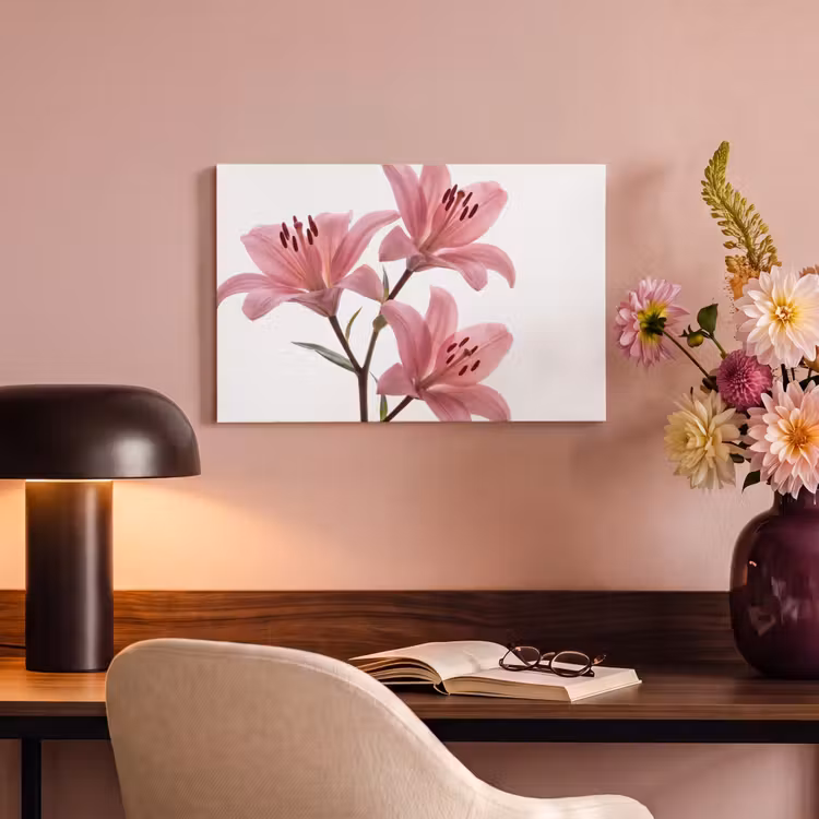 Canvas schilderij - Bloemen - Zacht - Modern — 6