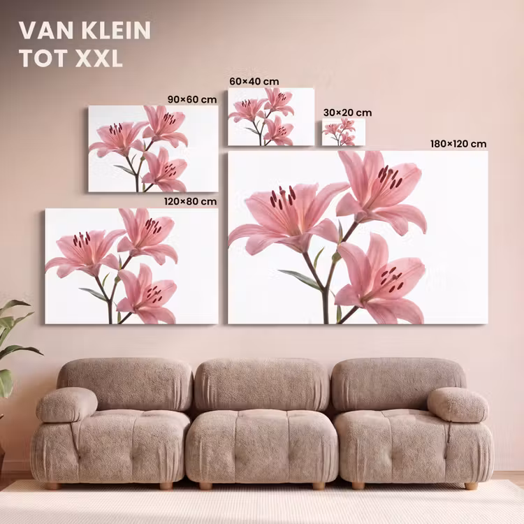 Canvas schilderij - Bloemen - Zacht - Modern — 8